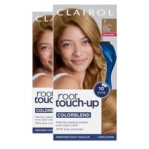 NWT Set of 2 Sealed Clairol Root Touch-Up Permanent 7 Dark Blonde Hair Color
